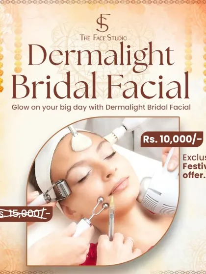 For brides-to-be, I am offering a special festival discount on the Dermalight Bridal Facial. This treatment is designed to give you the perfect glow for your big day.
