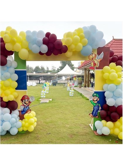 Another shot of the impressive Super Mario entrance, ready to transport guests into the Mushroom Kingdom.