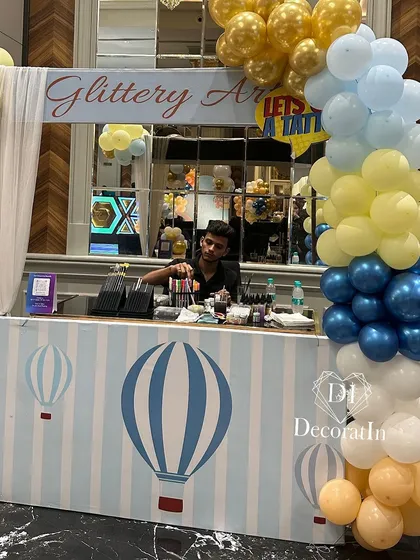 Parties are about making memories, and our interactive corners are designed for just that. This glittery art and tattoo station was a huge hit, giving kids a fun, creative activity to enjoy during the celebration.
