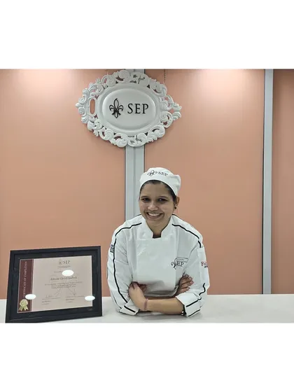 Feeling accomplished and grateful. Graduating from pastry school was a huge goal, and I'm excited for everything that comes next.