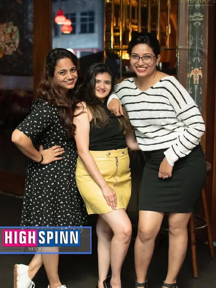 More guests enjoying the stylish decor and party vibe at Badmaash Lounge.