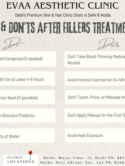 To ensure the best outcome from your filler treatment, we provide this aftercare guide. It includes instructions on applying cold compresses, avoiding intense exercise, and staying hydrated.