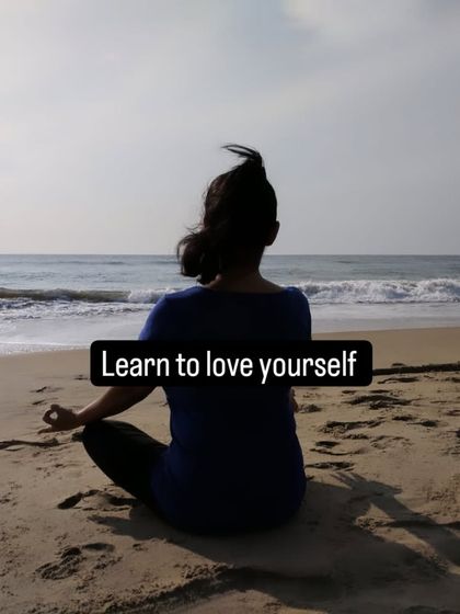 Learn to love yourself. This is the foundation of all healing. A quiet moment of meditation on the beach is a powerful practice for self-connection and inner peace.