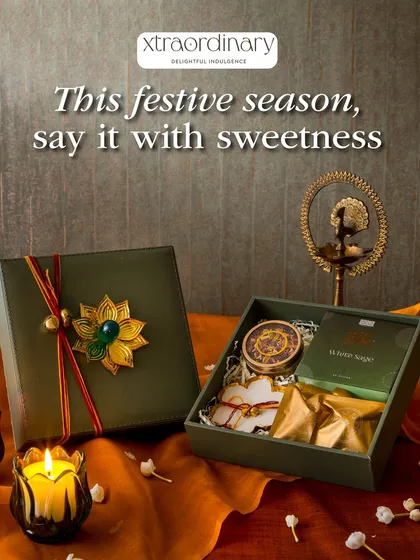 This festive season, say it with sweetness. Our elegant green leatherette box is filled with our finest preservative-free desserts, perfect for sharing joy.