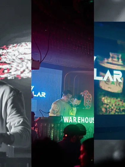 A collage showcasing different moments from a single night, telling a story through visuals.