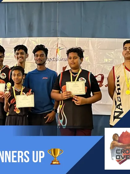 Our boys' team from Powai and Kharghar after securing the runners-up position. Their sportsmanship and effort were commendable throughout the tournament.