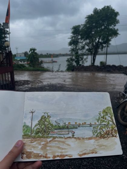 Anupama - Custom Artwork & Murals Travel Sketchbook: Painting the World, One Page at a Time photo 9