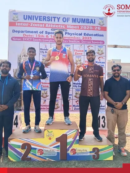 Our male athletes celebrate their medal wins at the inter-zonal athletics meet, joined by their proud coaches.