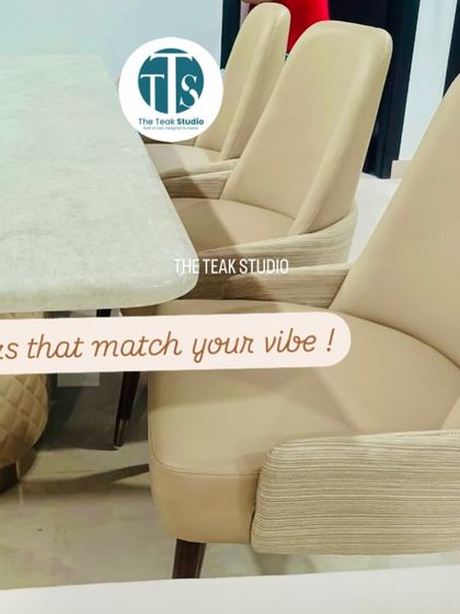 I help you choose colors that match your vibe. The cream and beige tones of this dining set create a warm and inviting atmosphere, perfect for any modern home.