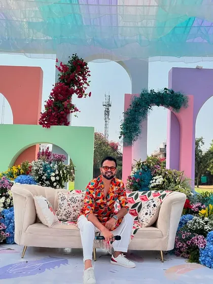 A bright and colorful carnival setup. I love when the decor matches the high-energy vibe of the event.