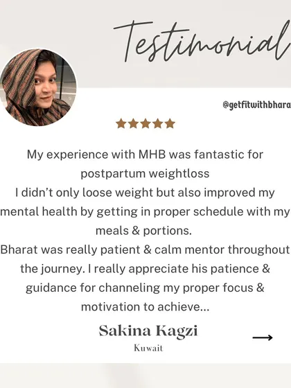It's so important to be a patient and calm mentor. Sakina's journey shows that fitness is as much about mental health and focus as it is about physical change.