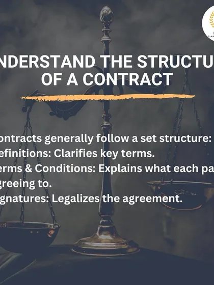 A typical contract has a clear structure: definitions to clarify terms, terms and conditions outlining the agreement, and signatures to make it legally binding. Knowing this structure is the first step to properly reviewing any legal document.