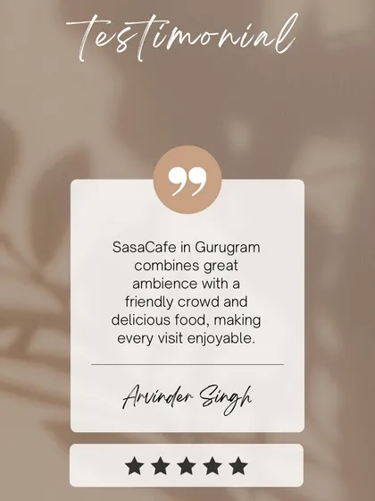 Arvinder, it's great to hear that you enjoyed the combination of great ambiance, a friendly crowd, and delicious food. That's the perfect mix for an enjoyable visit.