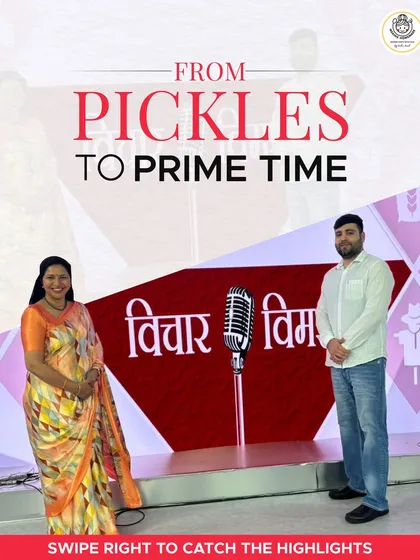 A proud moment for us, sharing our journey from homemade pickles to primetime television. It shows our commitment to bringing traditional Indian flavors to a bigger audience.