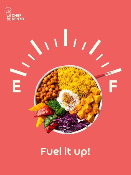 Fuel it up. One bowl from me equals a full tank of energy to power your day.