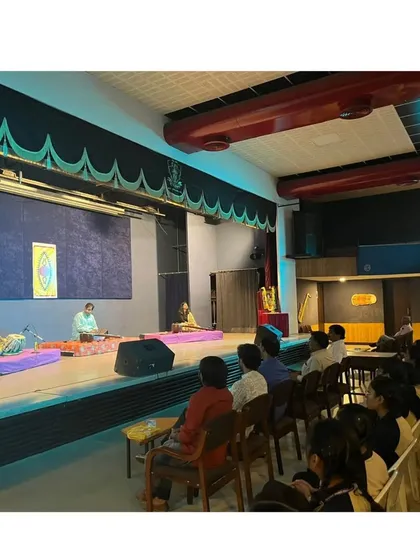 Another view of our SPIC MACAY performance, showing the engagement of the young audience. It is heartening to see their interest and curiosity.