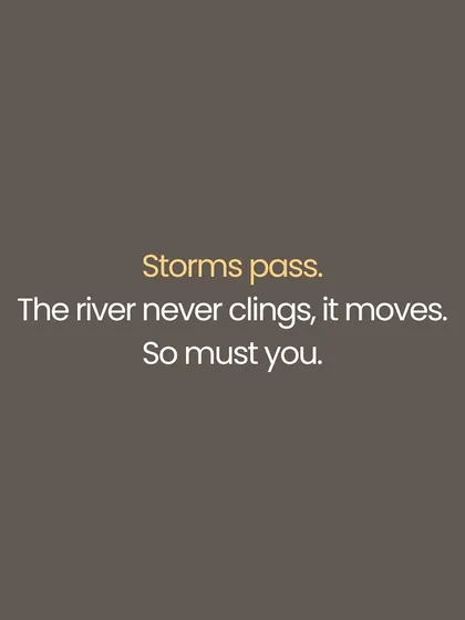 The Sanskrit phrase 'Anugacchatu Pravāhaḥ' means 'go with the flow'. This is not passive resignation but a wise surrender of the ego. It is the strength to act without clinging to outcomes, to move like a river that flows around obstacles without losing its essential nature.