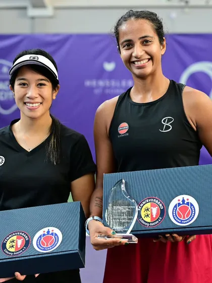 Another strong performance on the international circuit. Our player Riya Bhatia and her partner Lian Tran finished as runners-up at the prestigious ITF W75 tournament in Hamburg, Germany.