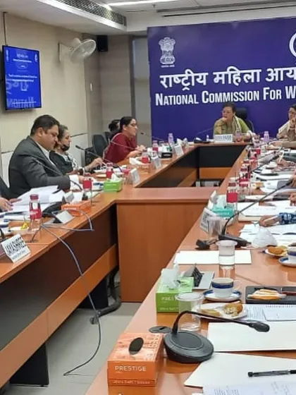 A view of the conference held at the National Commission for Women, New Delhi. I was the only male member on the panel, offering my perspective on strengthening criminal laws to better protect women.