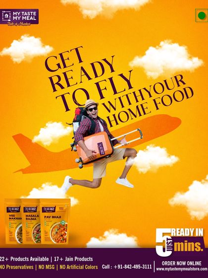 Get ready to fly with your favorite home food packed and ready to go. Now you can enjoy desi swaad on any journey, whether by plane or train.