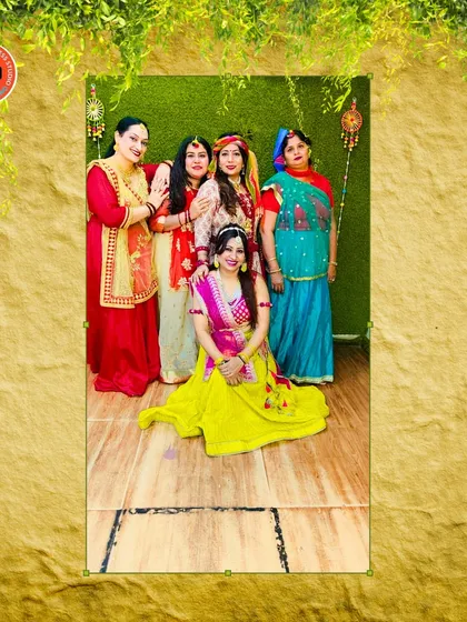 A beautiful group photo from our Janmashtami celebration. We believe in creating a space where women connect and create memories.