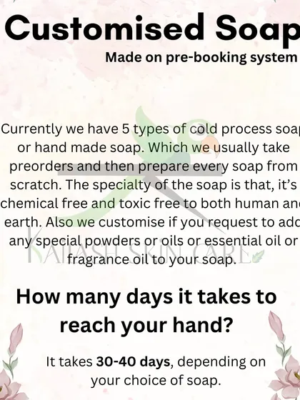 Want a soap made just for you? This explains how my custom, pre-booking system works. Because my cold process soaps are made from scratch and need 30-40 days to cure, a little patience is needed for a product that is truly special.