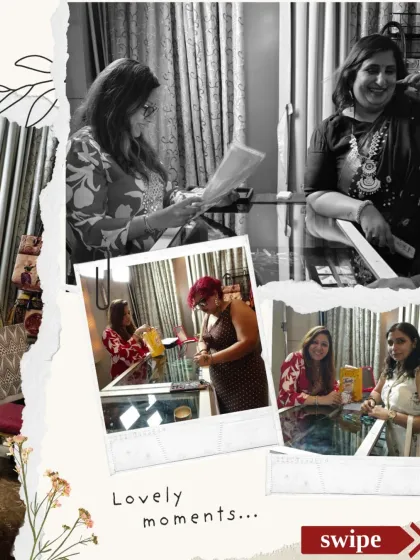 These are some of the lovely moments from the IWBC Bizznest Winter Wonderland event. It was wonderful to have so many meaningful interactions with people who were genuinely curious about the craftsmanship and stories behind our jewellery.