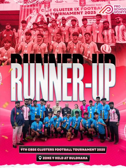 A historic run to the finals in our debut year with Tilak Public School. Though we finished as runners-up in the CBSE Clusters Football Tournament, the team's undefeated journey to the final was a massive achievement.