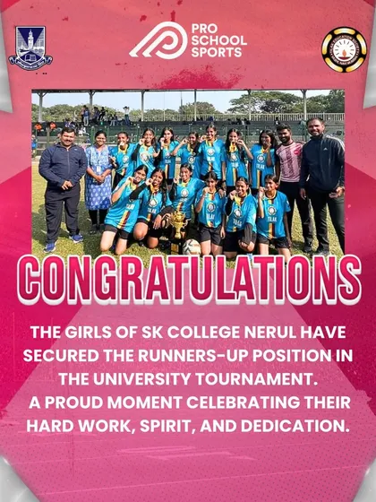 We are committed to providing equal opportunities for all. A huge congratulations to the girls of SK College, Nerul, for securing the runners-up position in the University Tournament. Their dedication and spirit are an inspiration.