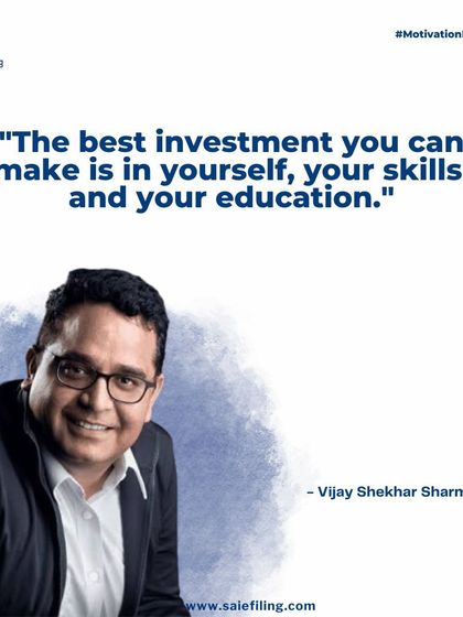 We believe in the wisdom of leaders like Vijay Shekhar Sharma. Investing in your own skills and education is the most valuable step you can take for your future, and we are here to help you on that journey.