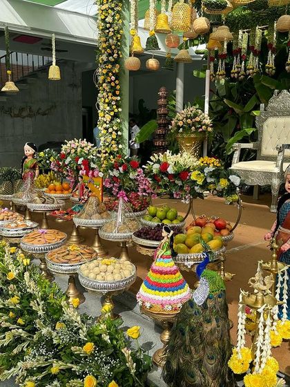A close-up of the offering table at the yellow bell event.