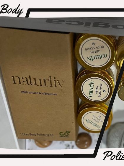 A look at the NaturLiv Ubtan Body Polishing Kit I use. It's 100% paraben and sulphate-free, offering a natural and traditional way to achieve glowing skin.
