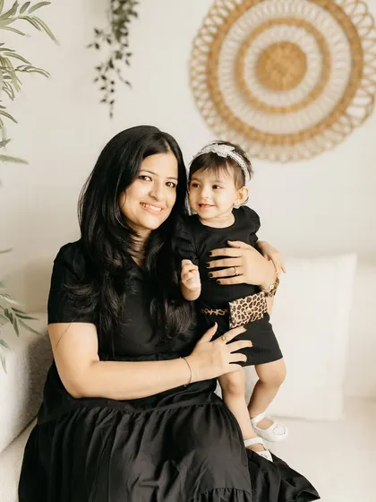 A lovely mother-daughter portrait. These are the photos you'll both look back on and smile.
