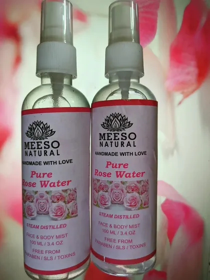 Our Pure Rose Water is a customer favorite for a reason. We use a traditional steam distillation process with freshly plucked roses to create a hydrating face and body mist that tones and refreshes the skin.