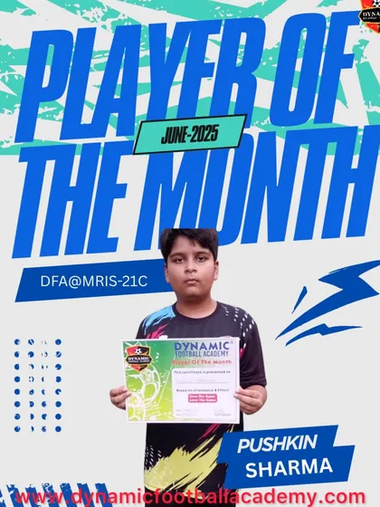 Congratulations to Pushkin Sharma, our Player of the Month for June. His dedication shines bright and this award is well earned.
