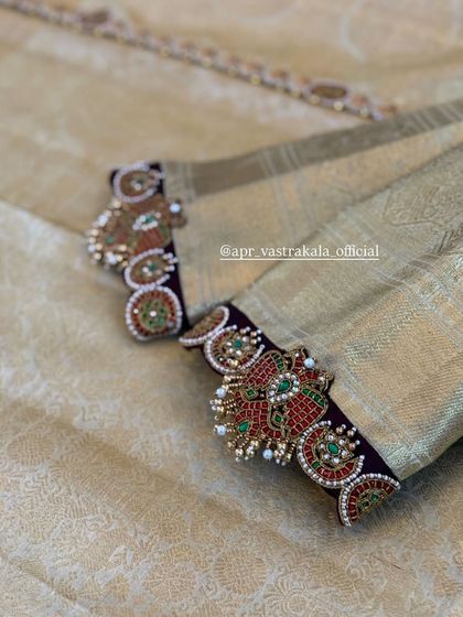 Detail of the sleeve cuffs, showing the fine craftsmanship.