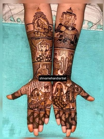 Custom Portrait Mehendi photo 48