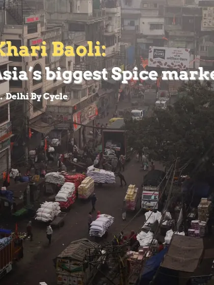 An aerial view of Khari Baoli, Asia's largest wholesale spice market. We take you right into the heart of this bustling market, a sensory overload of sights, sounds, and smells.