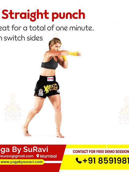 The Straight Punch is an empowering move from our Kickboxing combo session, designed to build upper body strength and release stress.