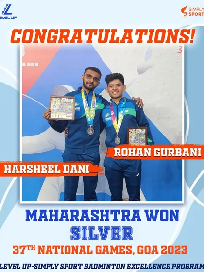 We are incredibly proud of our athletes Harsheel Dani and Rohan Gurbani, who played a key role in securing the Silver medal for Maharashtra at the 37th National Games in Goa. This achievement at a premier national multi-sport event is a testament to the high-performance training and competitive mindset we cultivate within our Excellence Program.