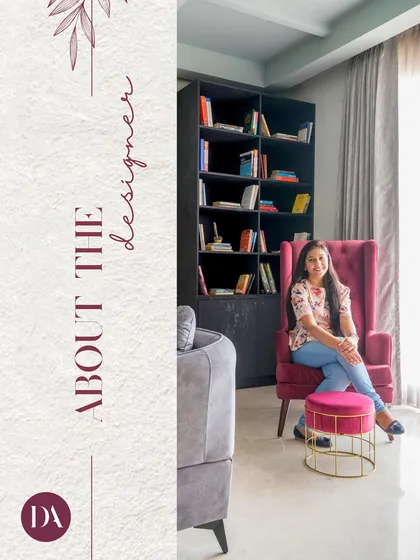 A graphic sharing more about my journey as a designer. My experience has been about transforming countless homes and commercial spaces into stunning and purposeful environments.