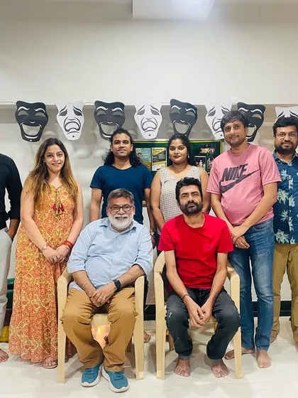 Another picture with the esteemed Raj Sharma ji. Such interactions provide our students with real-world insights into the acting industry.