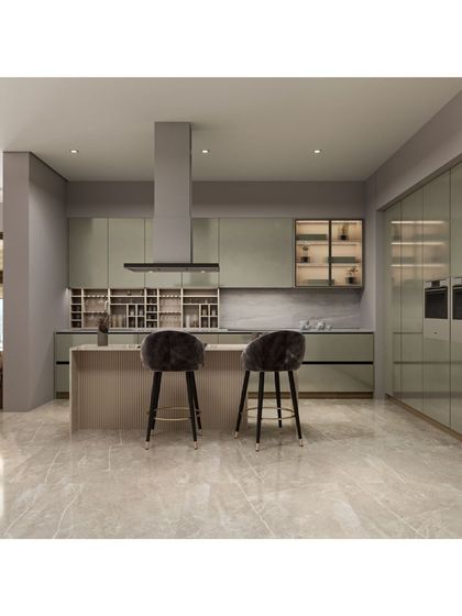 Houzlook - Full Home Interior Design & Turnkey Execution Smart & Sleek Modular Kitchens photo 8