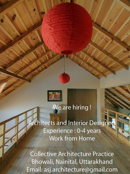 Collective Architecture Practice in Nainital offers a work-from-home opportunity for architects and interior designers with 0-4 years of experience.