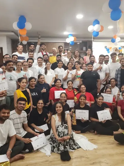 Our community is the heart of the studio. This photo from our Yoga Day celebration captures the joy, connection, and shared passion that makes this place more than just a class, it's a family.