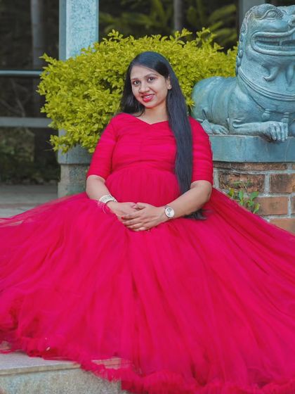 Pre Wedding Attire - Maternity Shoot Gown Rental Timeless Flowy Gowns photo 11