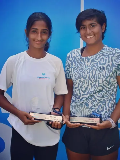 Congratulations to Mahika and Niyati for winning the National Doubles title for Girls Under 16 at Fenesta Nationals. Their teamwork and skill were on full display.