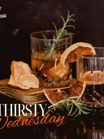 Thirsty Wednesday. A reminder that you don't have to wait for the weekend to enjoy a great drink. Book one of our bartenders and make any day a party.