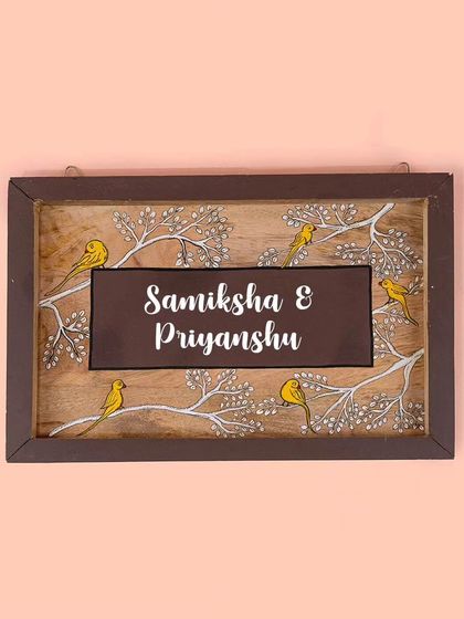 Mirakhi Design Studio - Bespoke Art Pieces & Decor Custom Hand-Painted Nameplates photo 3