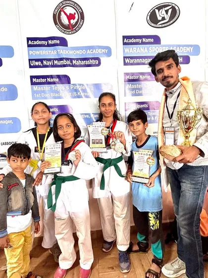 My students with their awards at the R.B. Horangee Taekwondo Do-Jang Association championship.